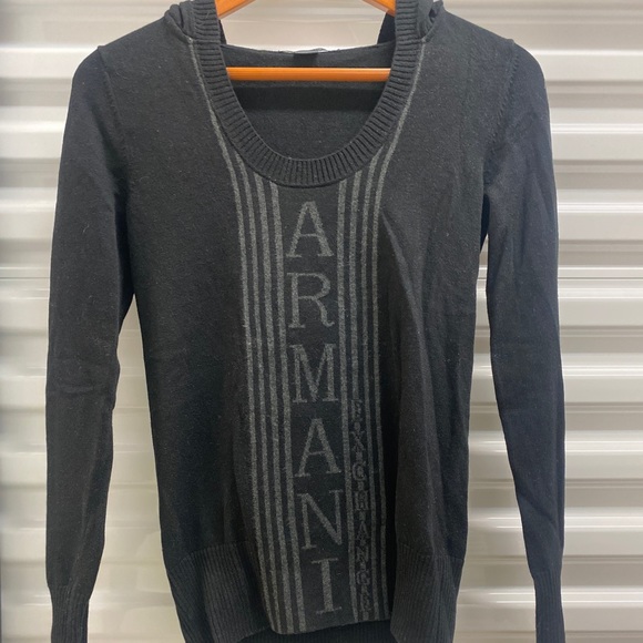 Armani sweater with a hoodie - Picture 1 of 3